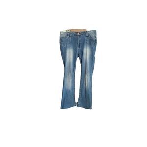 Angel women’s Y2K vintage  flare denim blue jeans, size 14